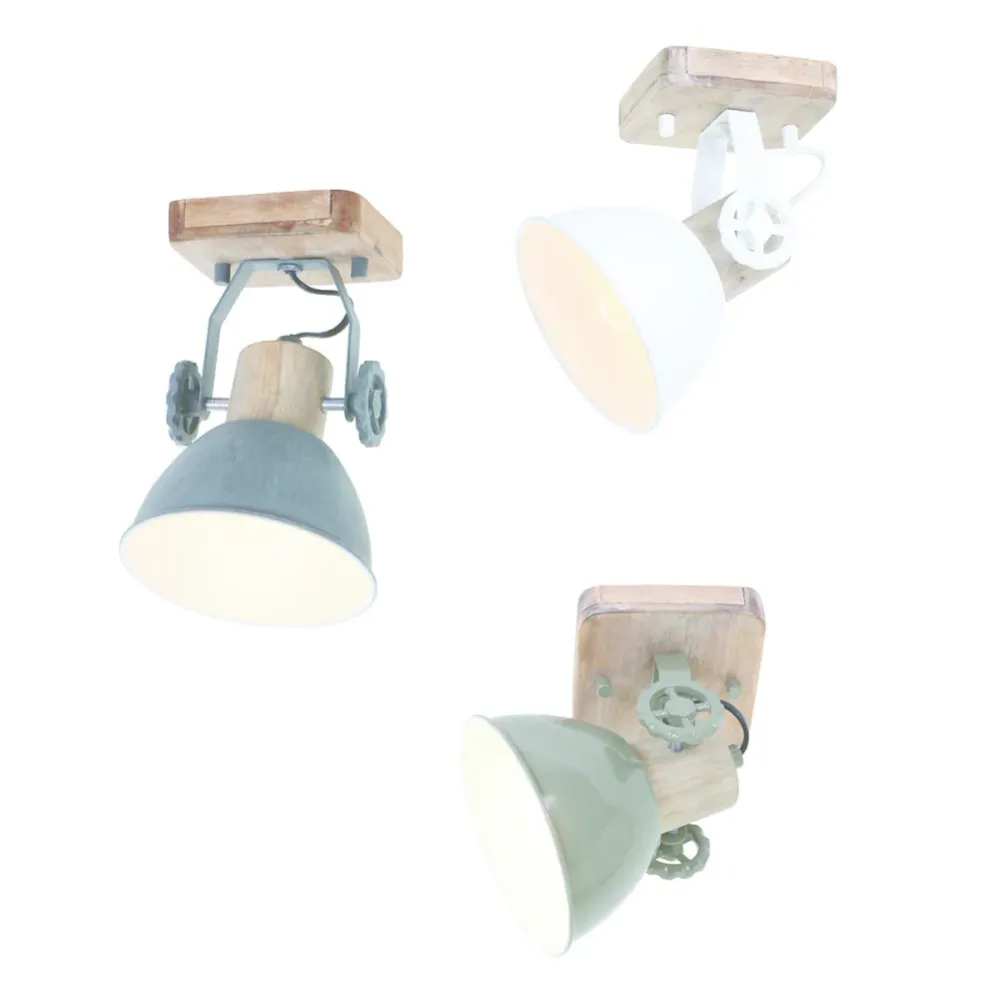 Mexlite spot gearwood - 1 lichts - 15x 17 cm - groen