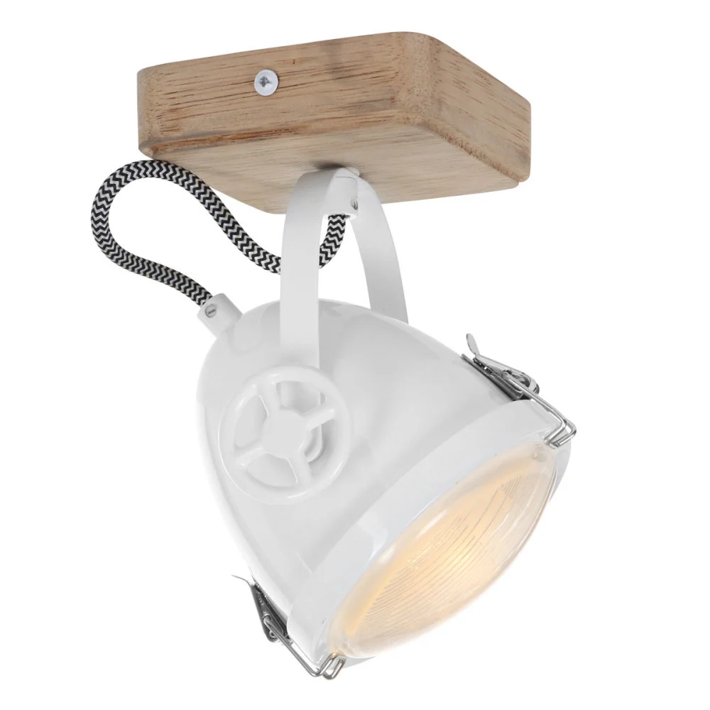 Mexlite spot michelle - 1 lichts - 20x 13 cm - wit