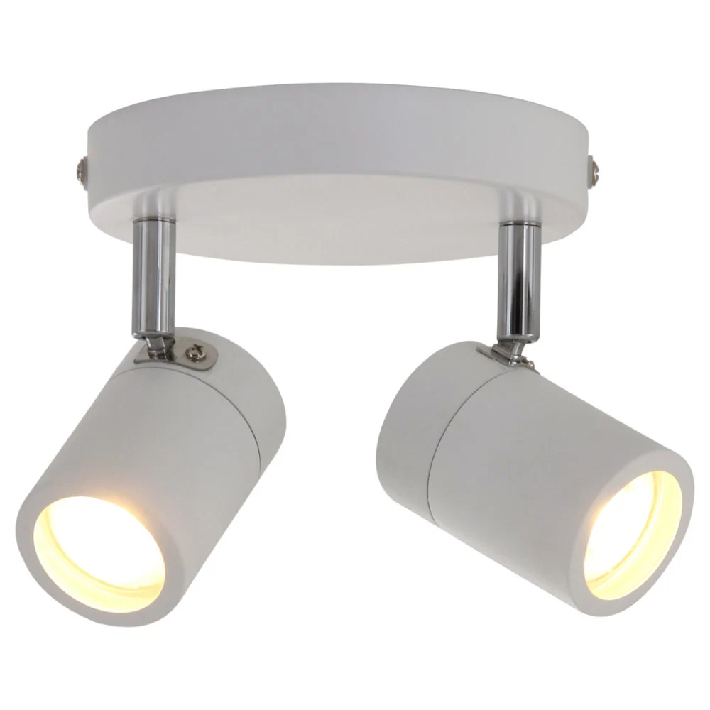 Mexlite spot upround - 2 lichts - 24x 15 cm - wit