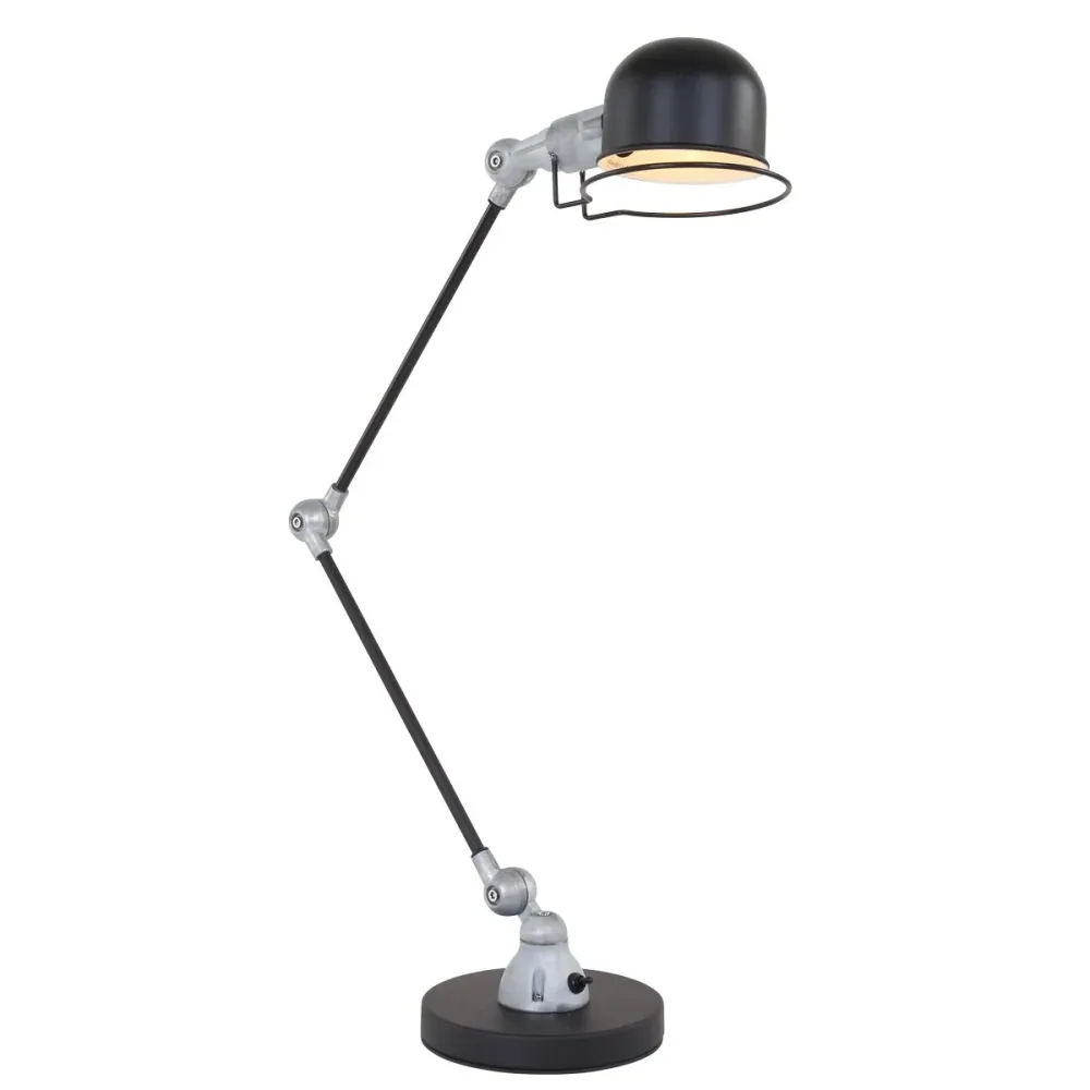 Mexlite tafellamp davin - 1 lichts - 16x 68 cm - zwart