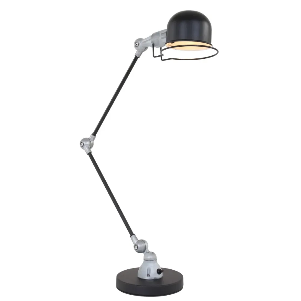 Mexlite tafellamp davin - 1 lichts - 16x 68 cm - zwart