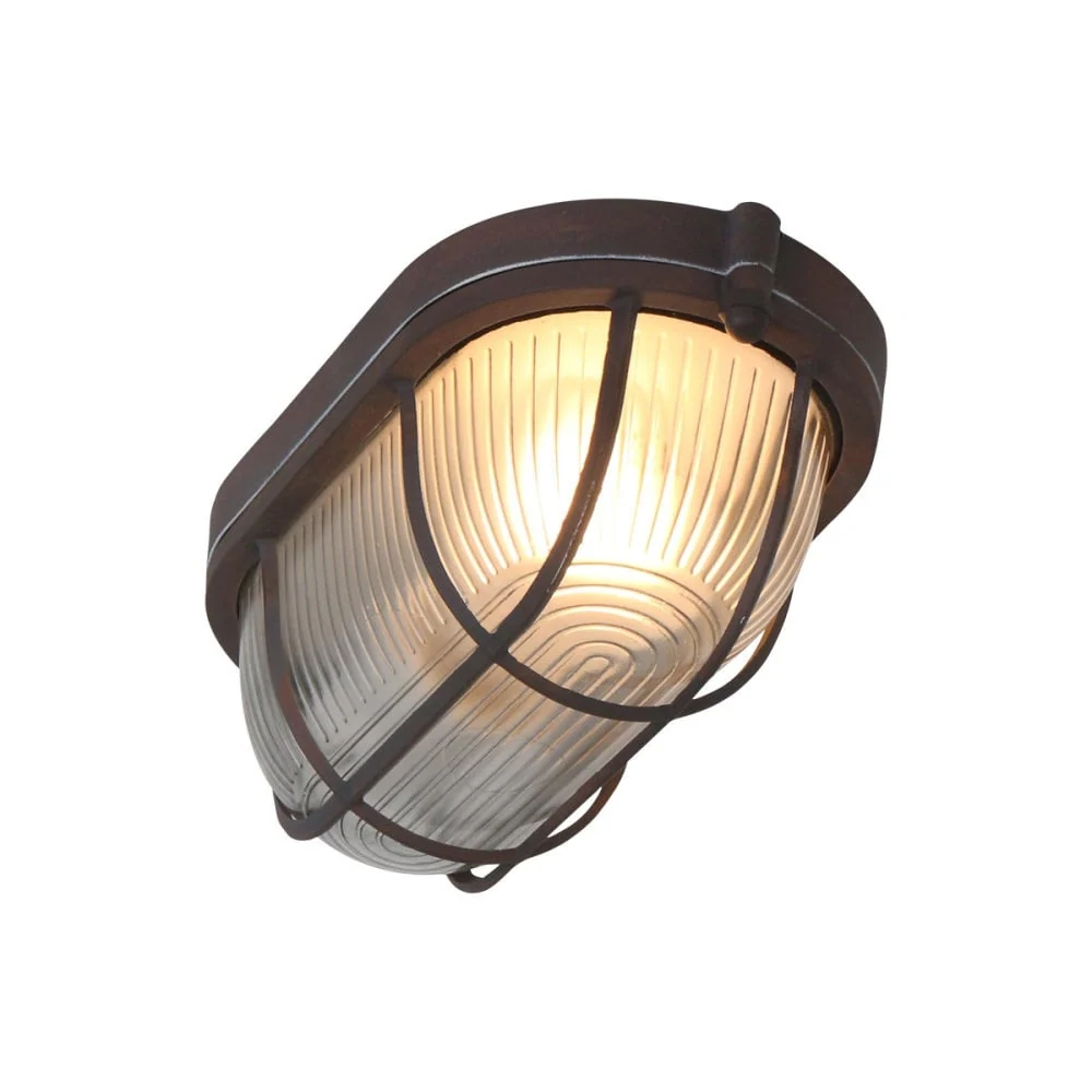 Mexlite wandlamp lisanne - 1 lichts - 21x 8 cm - bruin