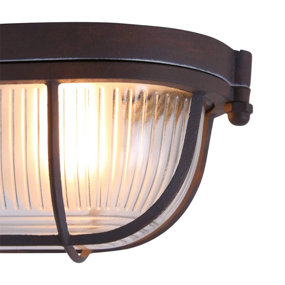 Mexlite wandlamp lisanne - 1 lichts - 21x 8 cm - bruin