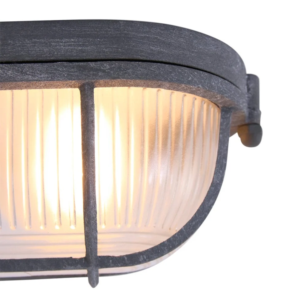 Mexlite wandlamp lisanne - 1 lichts - 21x 8 cm - grijs