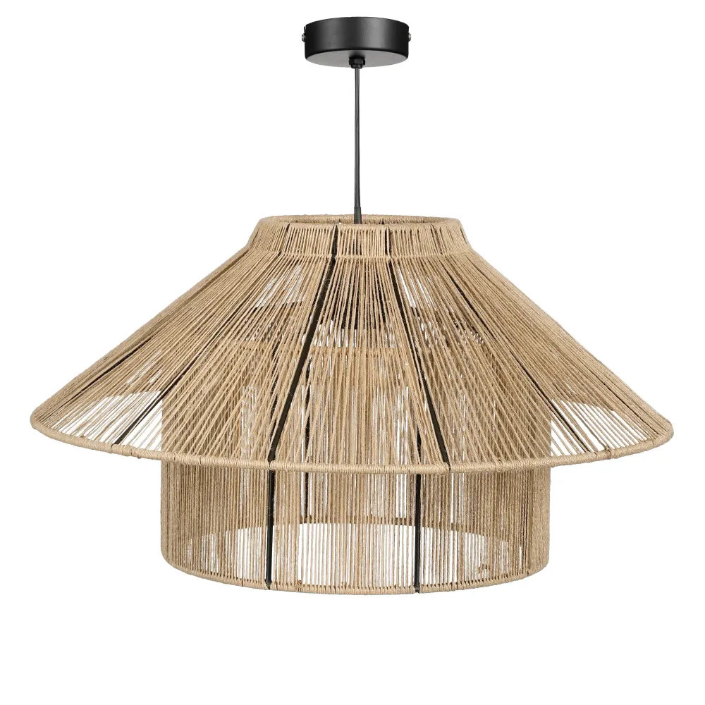 Elsa Hanging Lamp - H28 X Ø50 Cm - Jute - Light Brown Mica Decorations