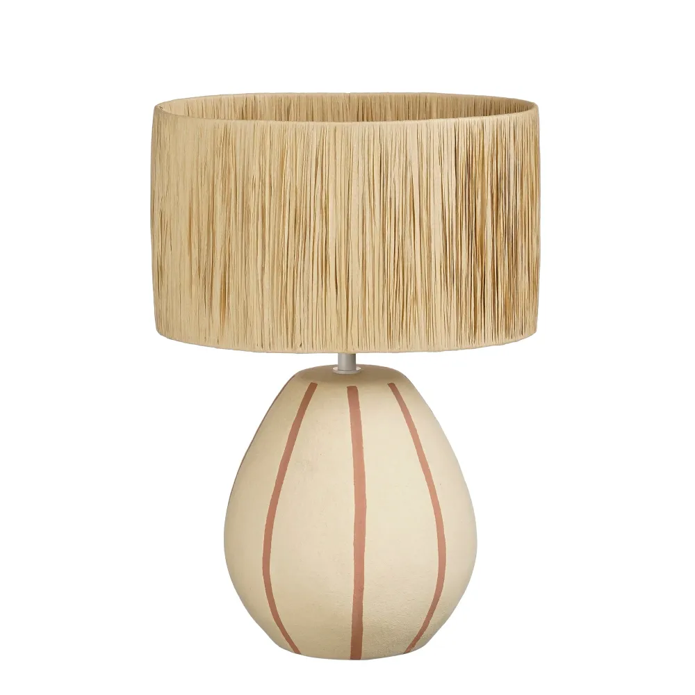 Mica Decorations Denton Tafellamp Woonkamer - Lamp Decoratief met Lampenkap - Bureaulamp Tafellampen Woonkamer - 33 x 22,5...