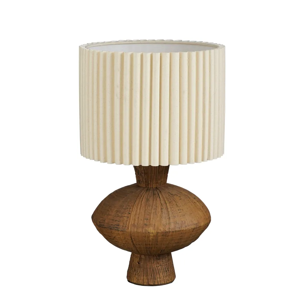 Mica Decorations Frey Tafellamp Woonkamer - Japandi Stijl - Lamp Decoratief met Lampenkap - Bureaulamp Tafellampen Woonkam...