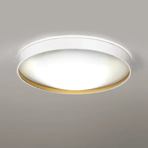 Milan - Alina ceiling lamp @ 50 cm 3 x E27 White + gold textured interior