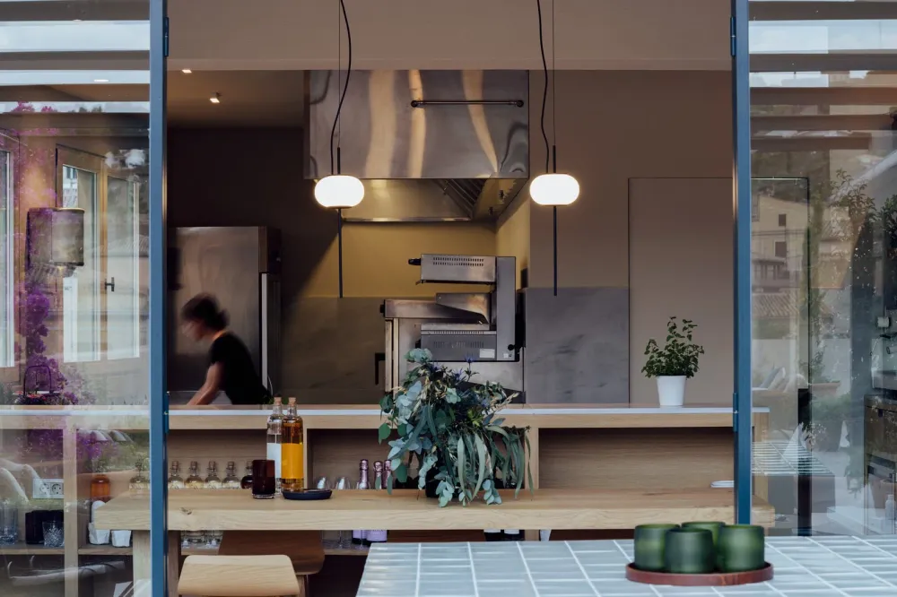 Milan - Astros Pendant 2 x G9 textured black canopy