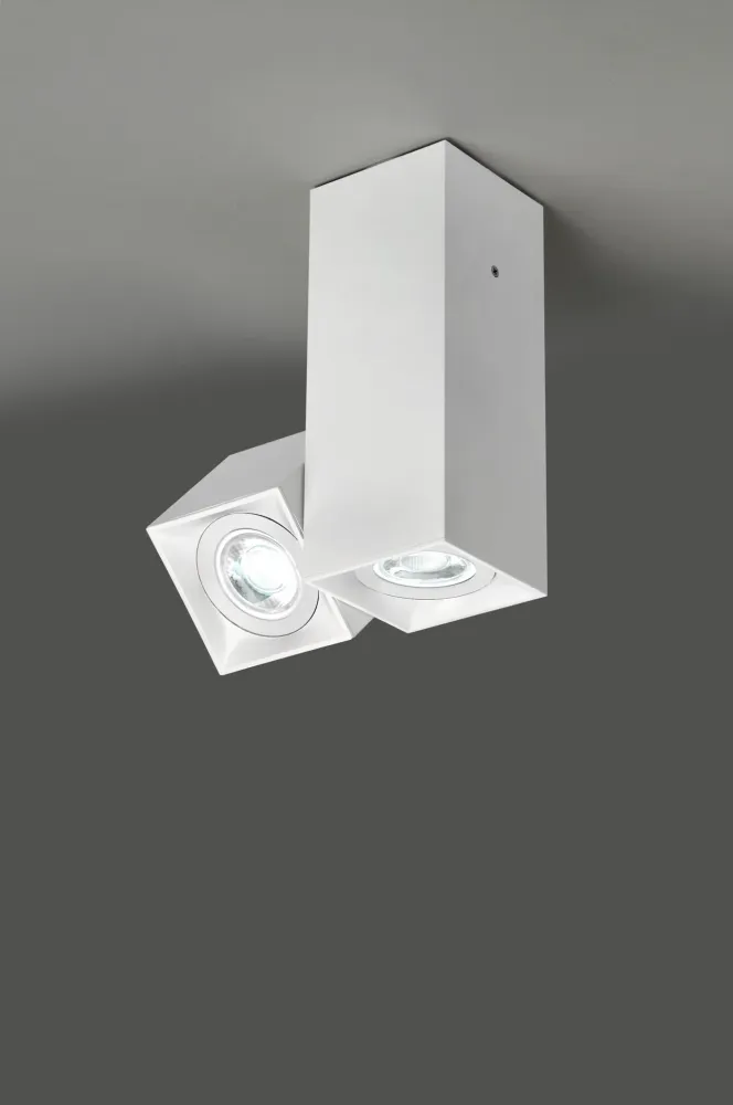 Milan - Dau 80 ceiling lamp 2 x GU10 textured white