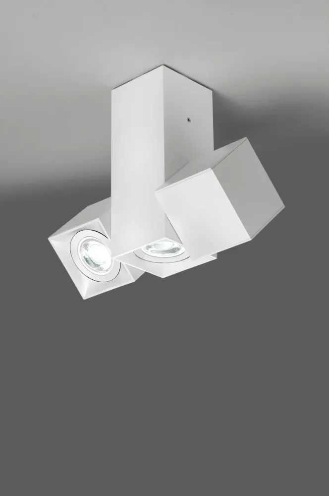 Milan - Dau 80 ceiling lamp 3 x GU10 textured white