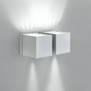 Milan - Dau 80 Wall lamp 2 x G9 Brushed aluminum