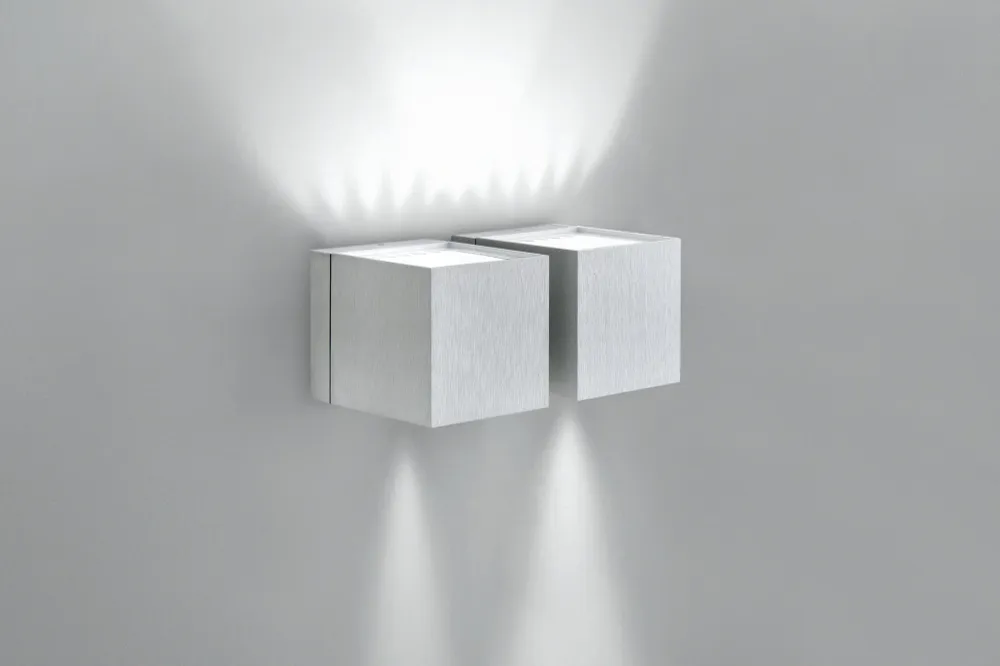 Milan - Dau 80 Wall lamp 2 x G9 Brushed aluminum
