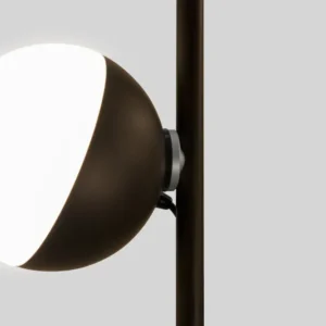 Milan - Half Floor Lamp 2 Half @ 16 cm textured black