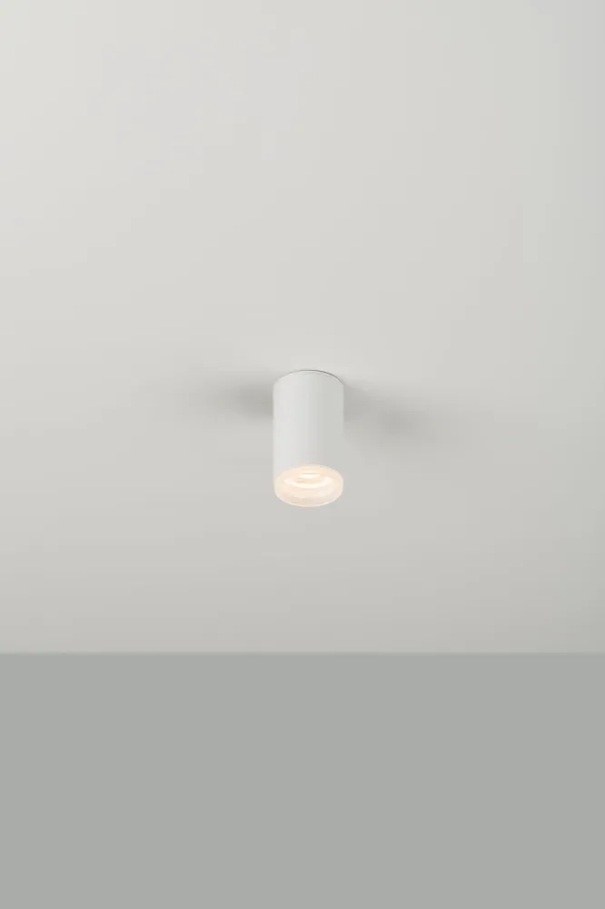 Milan - Haul 55 ceiling lamp GU10 H.9 cm textured white