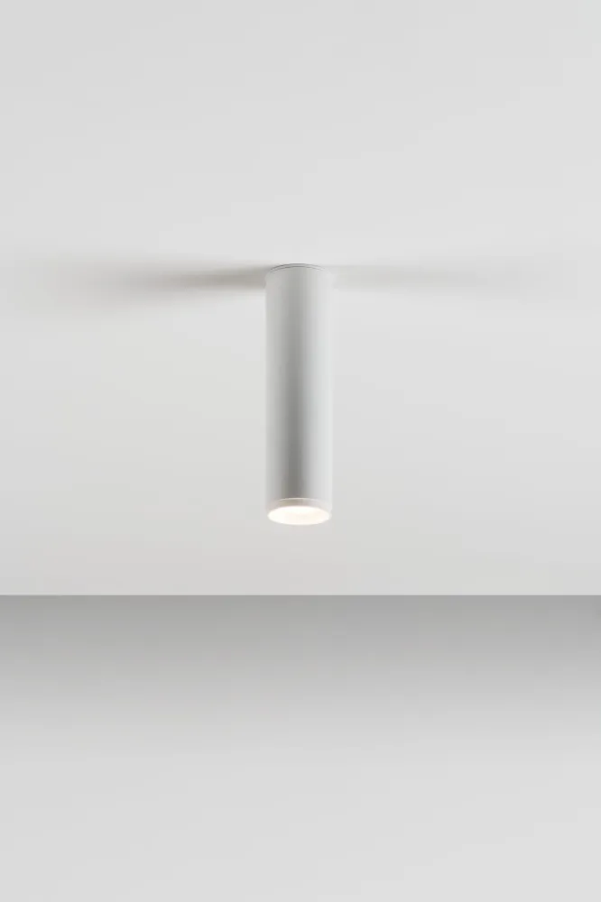 Milan - Haul 55 ceiling lamp H.21 cm GU10 textured white