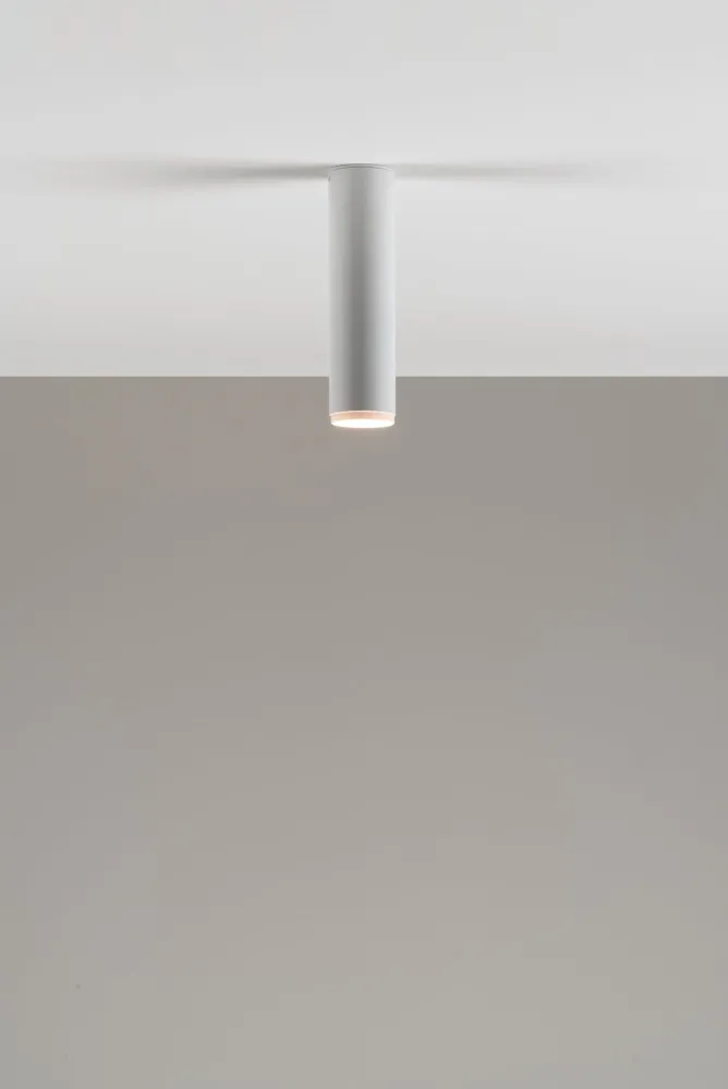 Milan - Haul 55 ceiling lamp H.21 cm GU10 textured white
