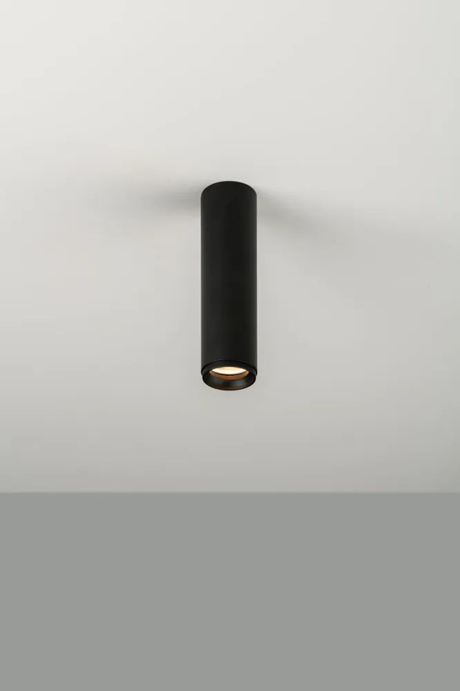 Milan - Haul 55 ceiling lamp H.21 cm GU10 textured black