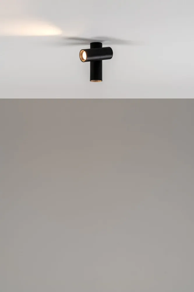 Milan - Haul 40 ceiling lamp 2 Led DOB 5 W textured black
