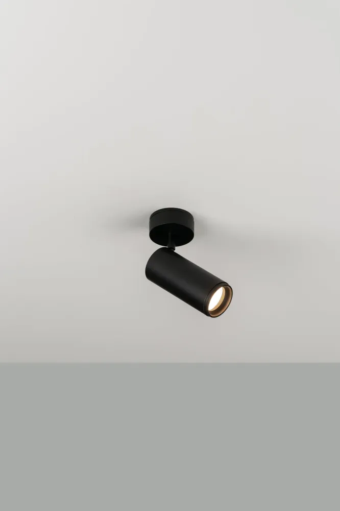 Milan - Haul 55 Wall / ceiling lamp GU10 H.9 cm textured black