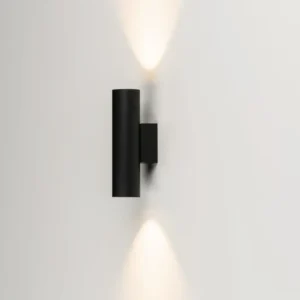 Milan - Haul 40 Wall lamp 2 x Led DOB 5W textured black