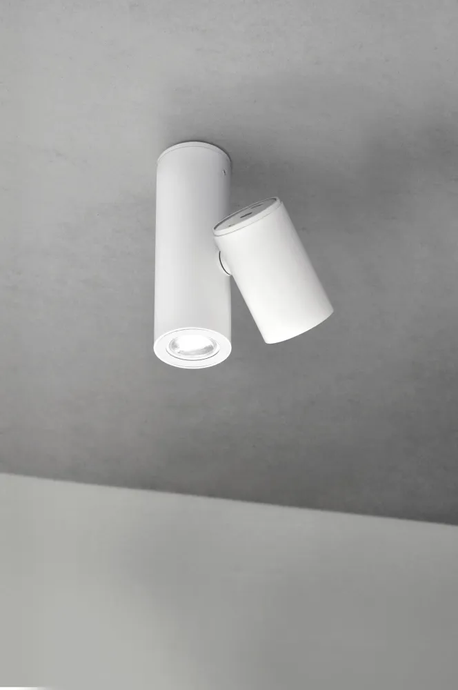 Milan - Kronn ceiling lamp 2x GU10 textured white