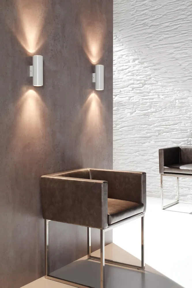 Milan - Kronn Wall lamp 2 x GU10 textured white