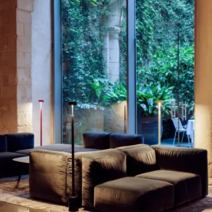 Milan - Peak Floor lamp H.130 cm Led PCB Textured black