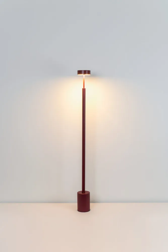 Milan - Peak Floor lamp h.130 cm Led PCB Textured burgundy