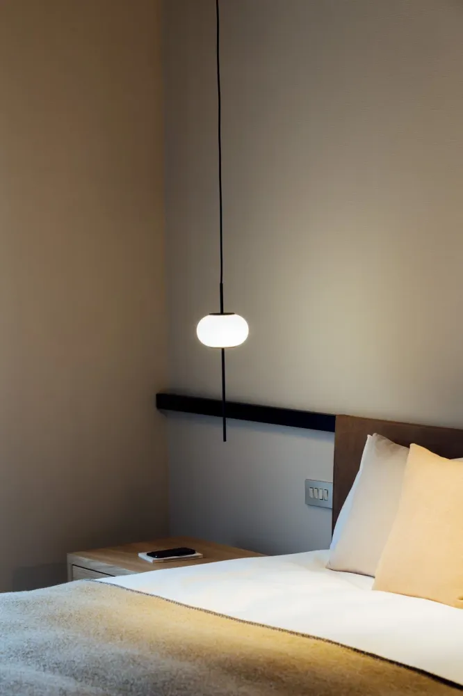 Milan - Peak Wall light Led PCB Textured burgundy