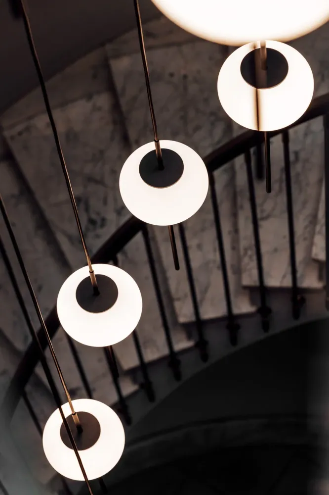 Milan - Peak Wall light Led PCB Textured burgundy