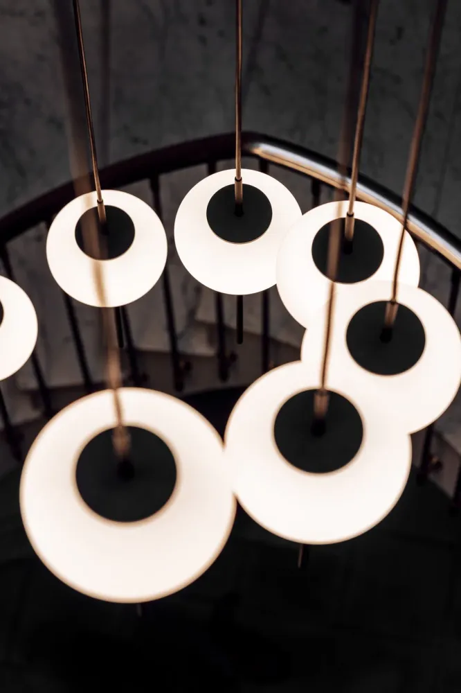 Milan - Peak Wall light Led PCB Textured burgundy