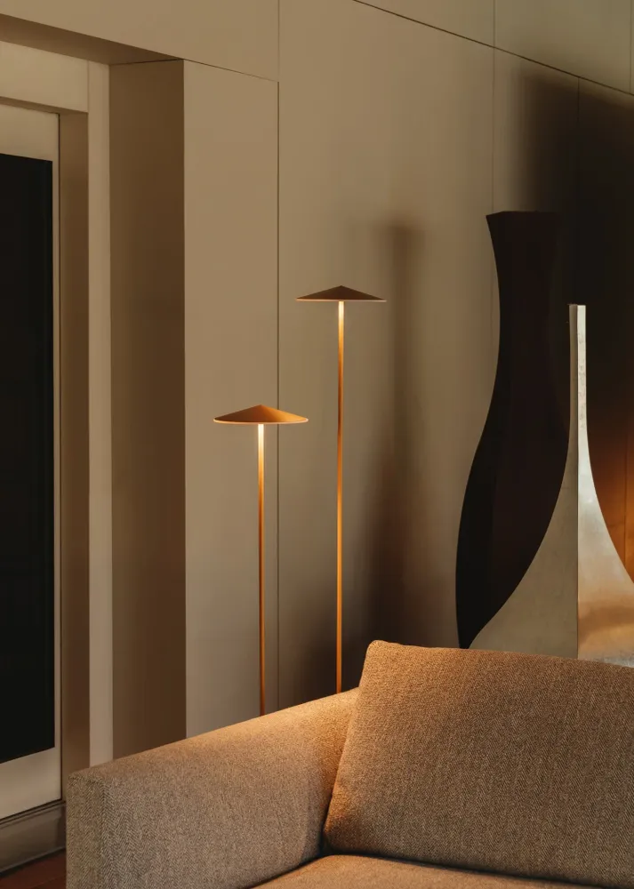 Milan - Pla Floor lamp 160 metallic gold