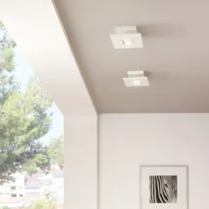 Milan - Polifemo ceiling lamp GU10 1 light textured white