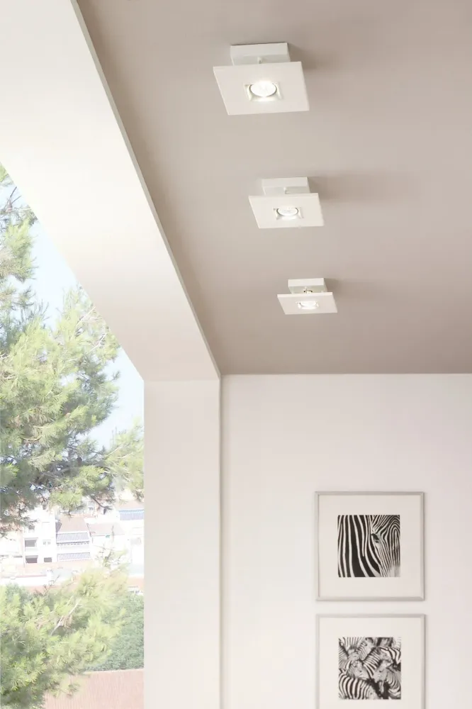 Milan - Polifemo ceiling lamp GU10 1 light textured white