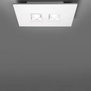 Milan - Polifemo ceiling lamp GU10 2 lights textured white