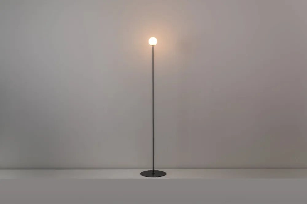 Milan - Symphony Floor lamp G9 H. 130 cm textured anthracite grey