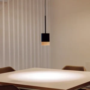 Milan - Third Pendant light GU10 textured black ash wood