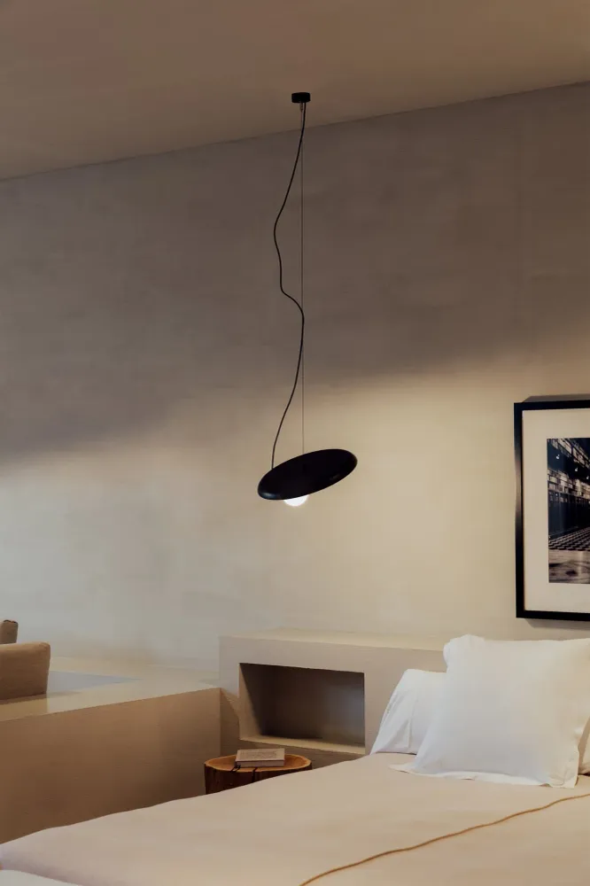 Milan - Wire Pendant @38 cm.G9 textured anthracite gray