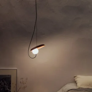 Milan - Wire Pendant @ 24 cm.G9 textured copper