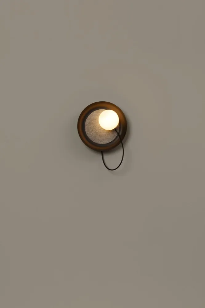 Milan - Wire Wall Lamp @ 24 cm G9 textured anthracite grey