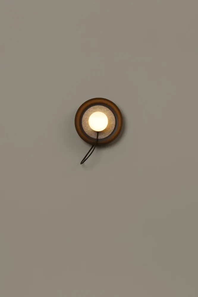 Milan - Wire Wall Lamp @ 24 cm G9 textured anthracite grey
