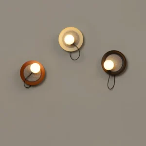 Milan - Wire Wall Lamp @ 24 cm G9 textured copper