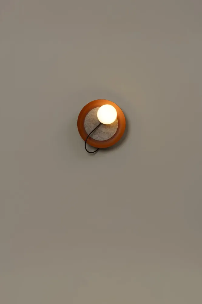 Milan - Wire Wall Lamp @ 24 cm G9 textured copper