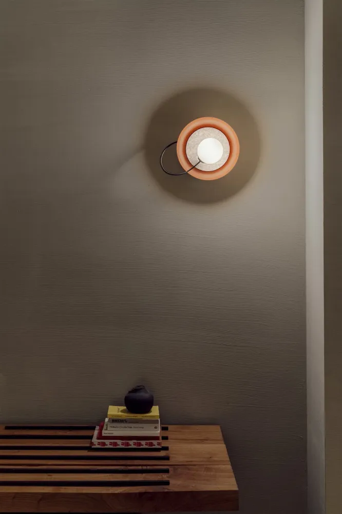 Milan - Wire Wall Lamp @ 24 cm G9 textured copper