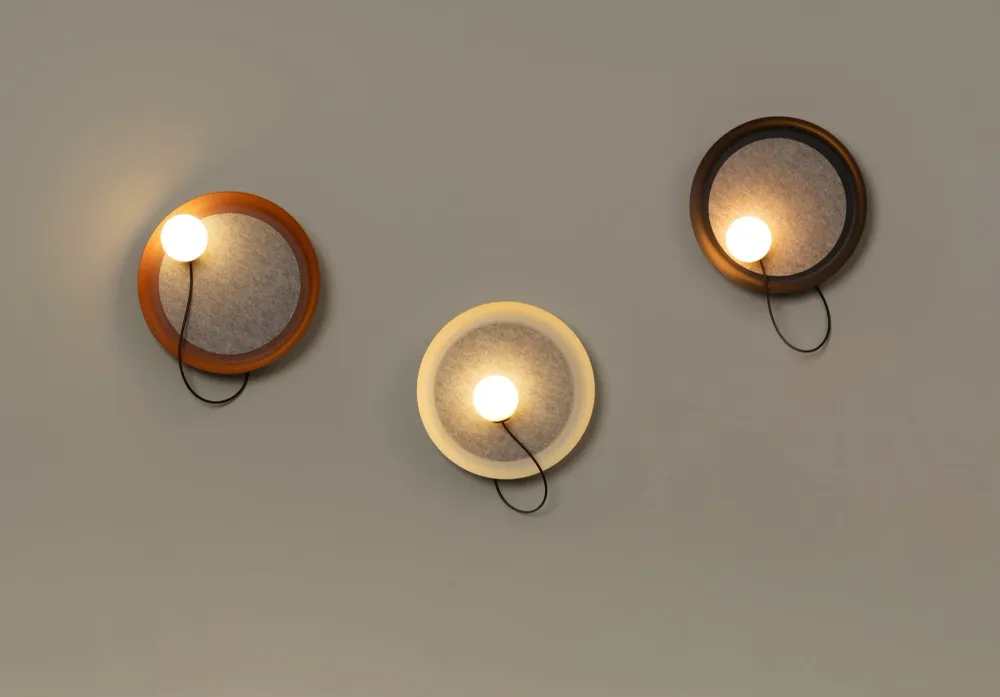 Milan - Wire Wall Lamp @ 38 cm G9 textured copper
