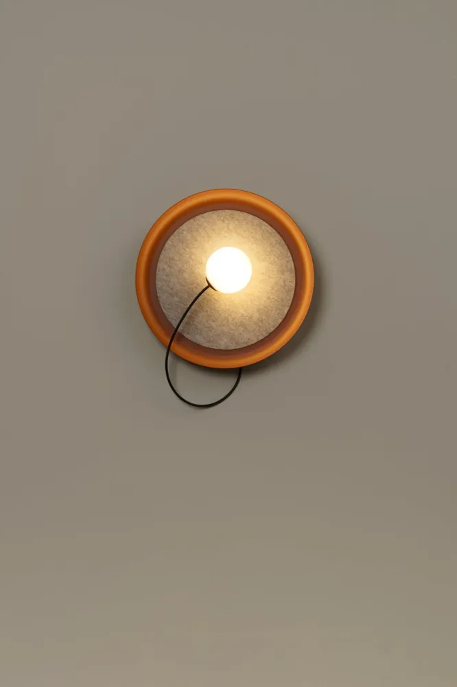 Milan - Wire Wall Lamp @ 38 cm G9 textured copper
