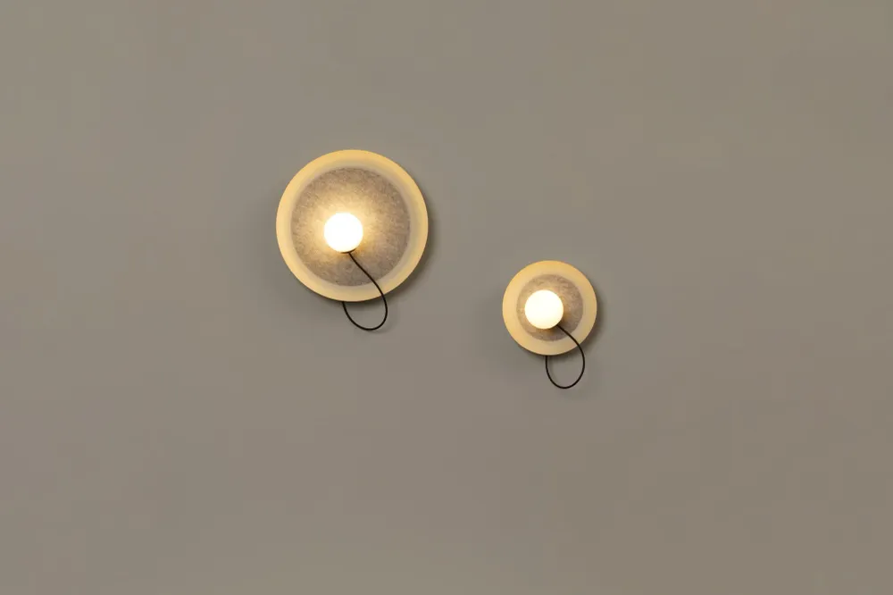Milan - Wire Wall Lamp @ 24 cm G9 textured mink