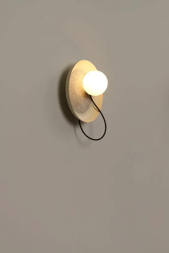 Milan - Wire Wall Lamp @ 24 cm G9 textured mink