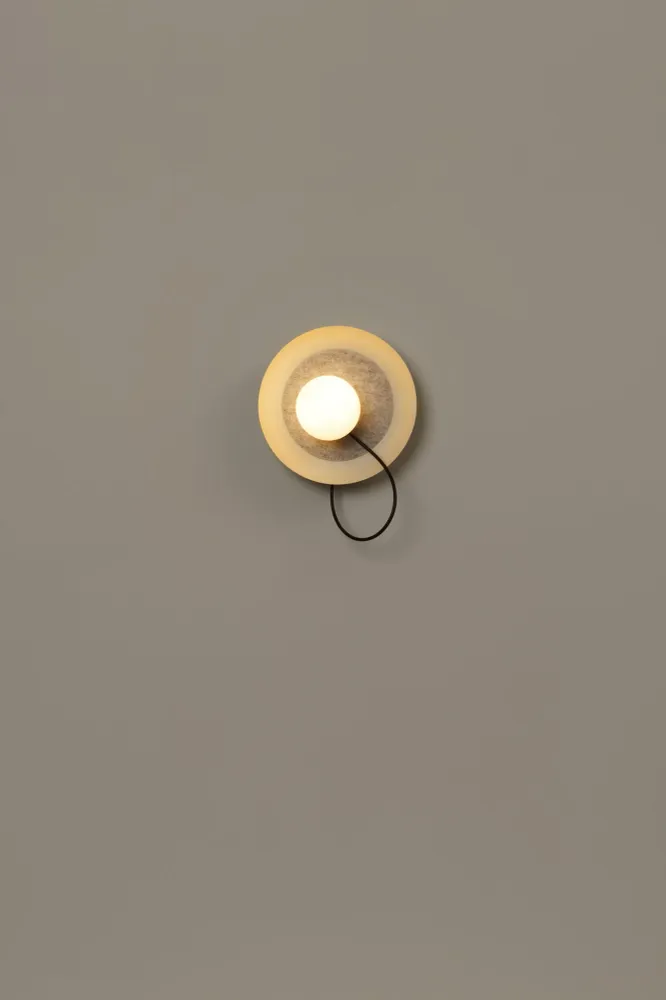Milan - Wire Wall Lamp @ 24 cm G9 textured mink